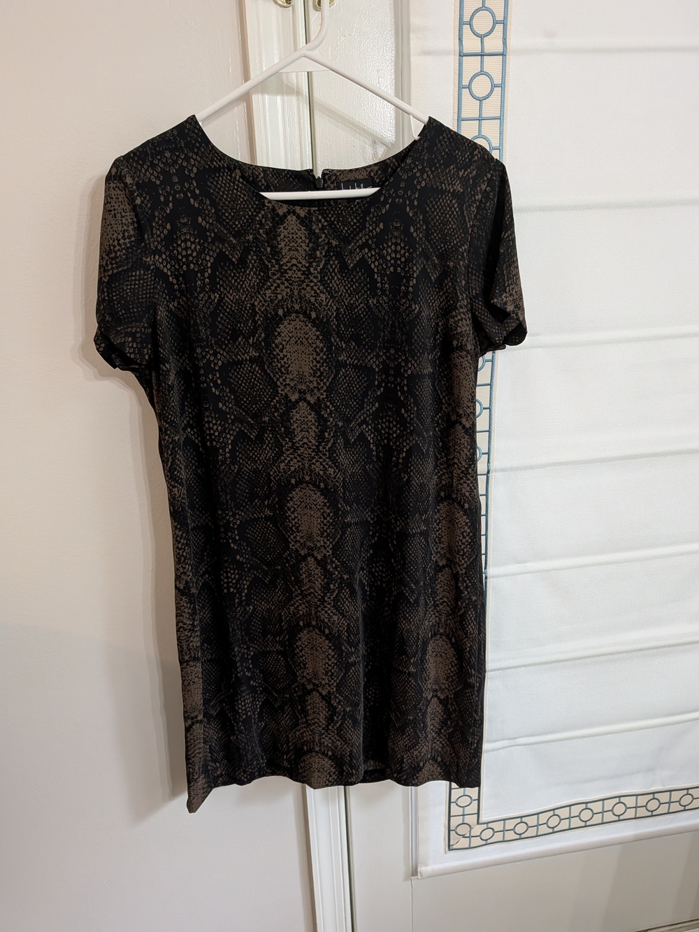 Nicole Miller Snake-Print Mini Dress - Black & Brown